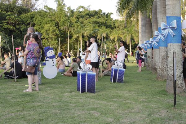 Parque recebeu decoração natalina