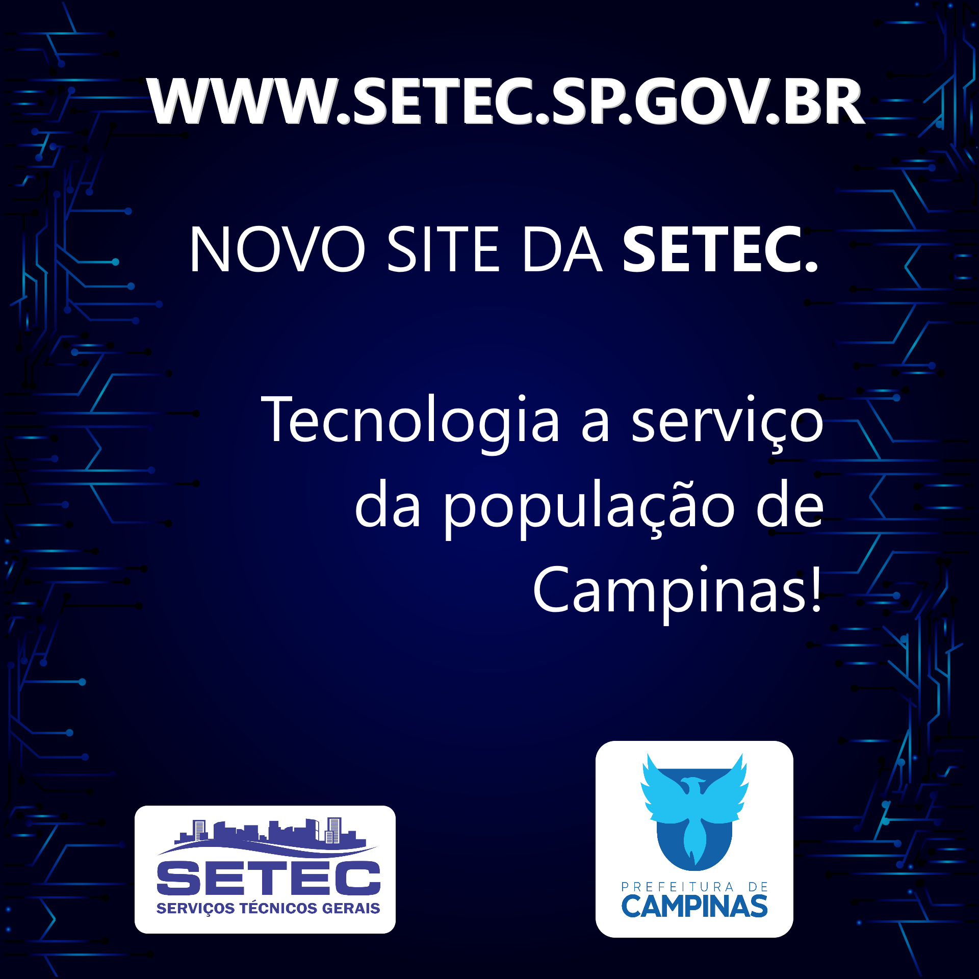 O site www.setec.sp.gov.br ganha novas funcionalidades a partir desta quinta-feira, 12/01