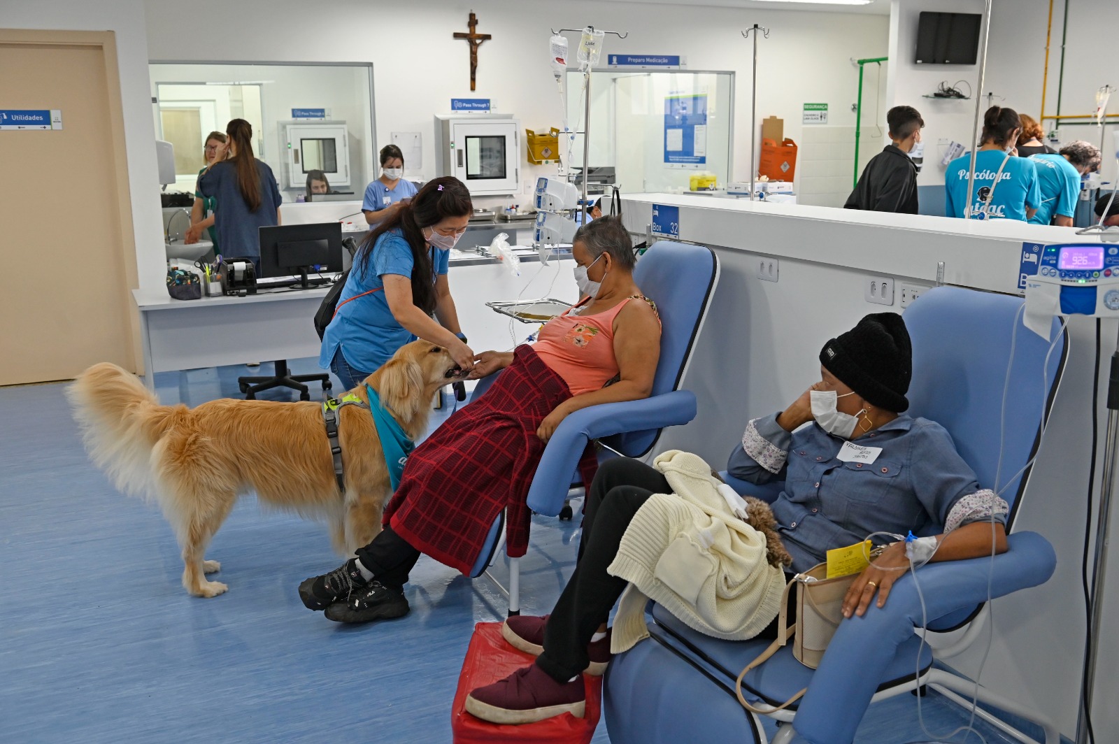 Alegria entre os pacientes em tratamento quimioterápico