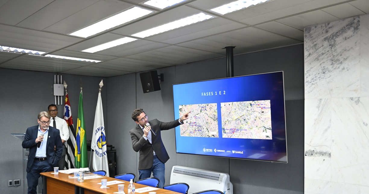 O presidente Vinicius Riverete explica que a tecnologia também informará pontos de congestionamento