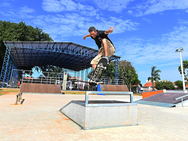 Espaço ganhou uma pista de skate