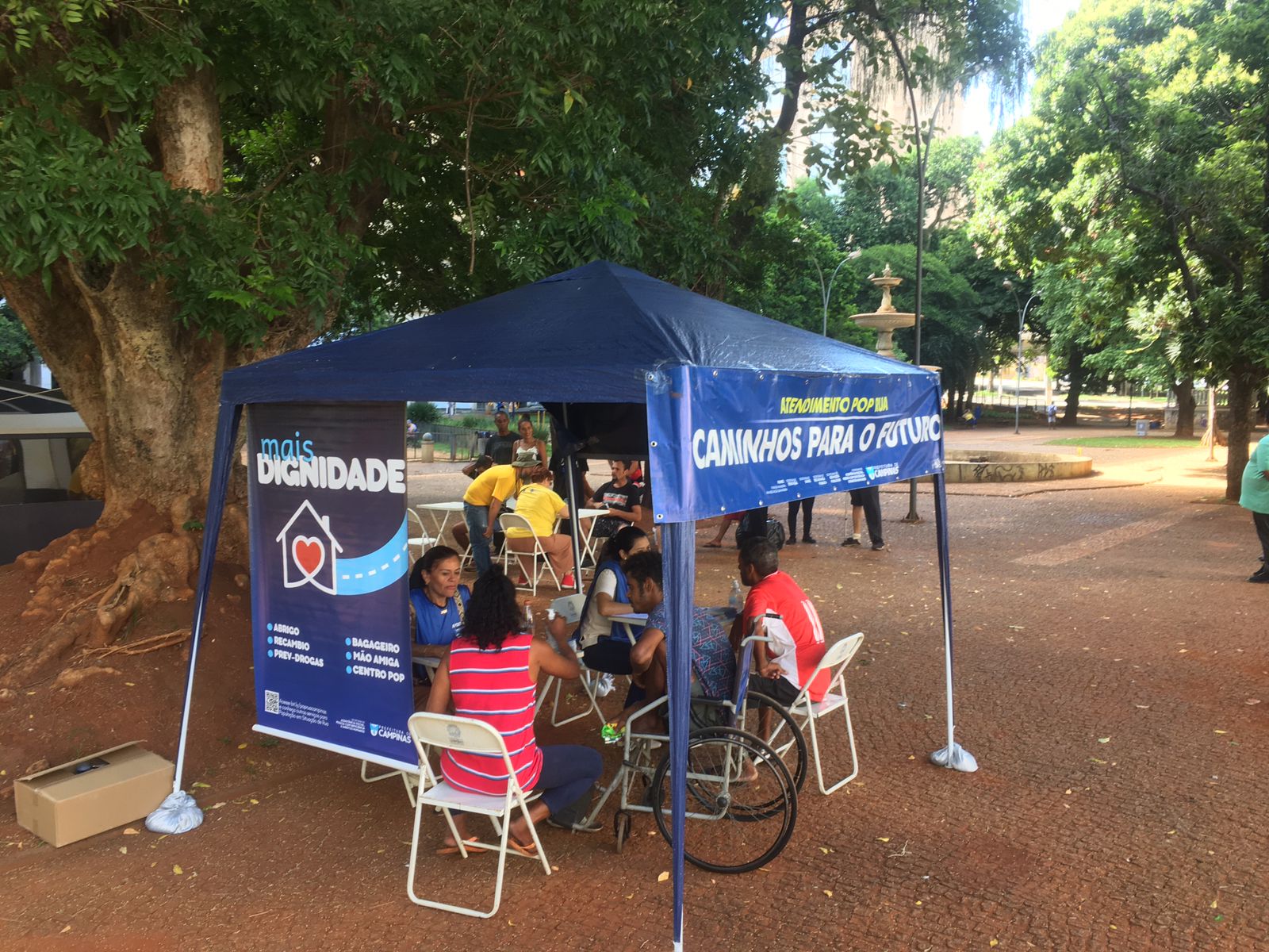 Ação aconteceu no Largo do Pará