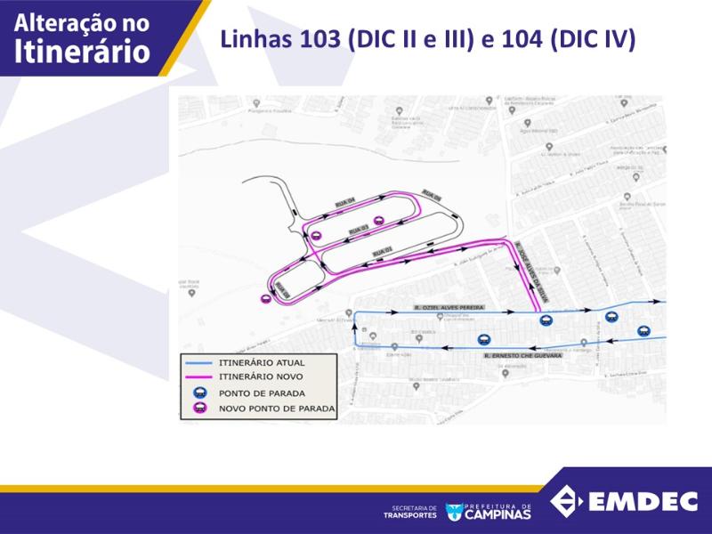 Mudança foi informada com cartazes nos ônibus