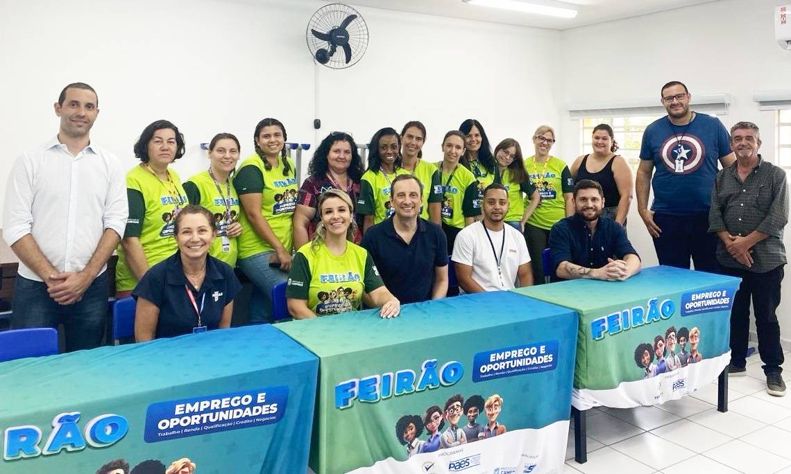 Equipe que atuou no Feirão de Empregos 