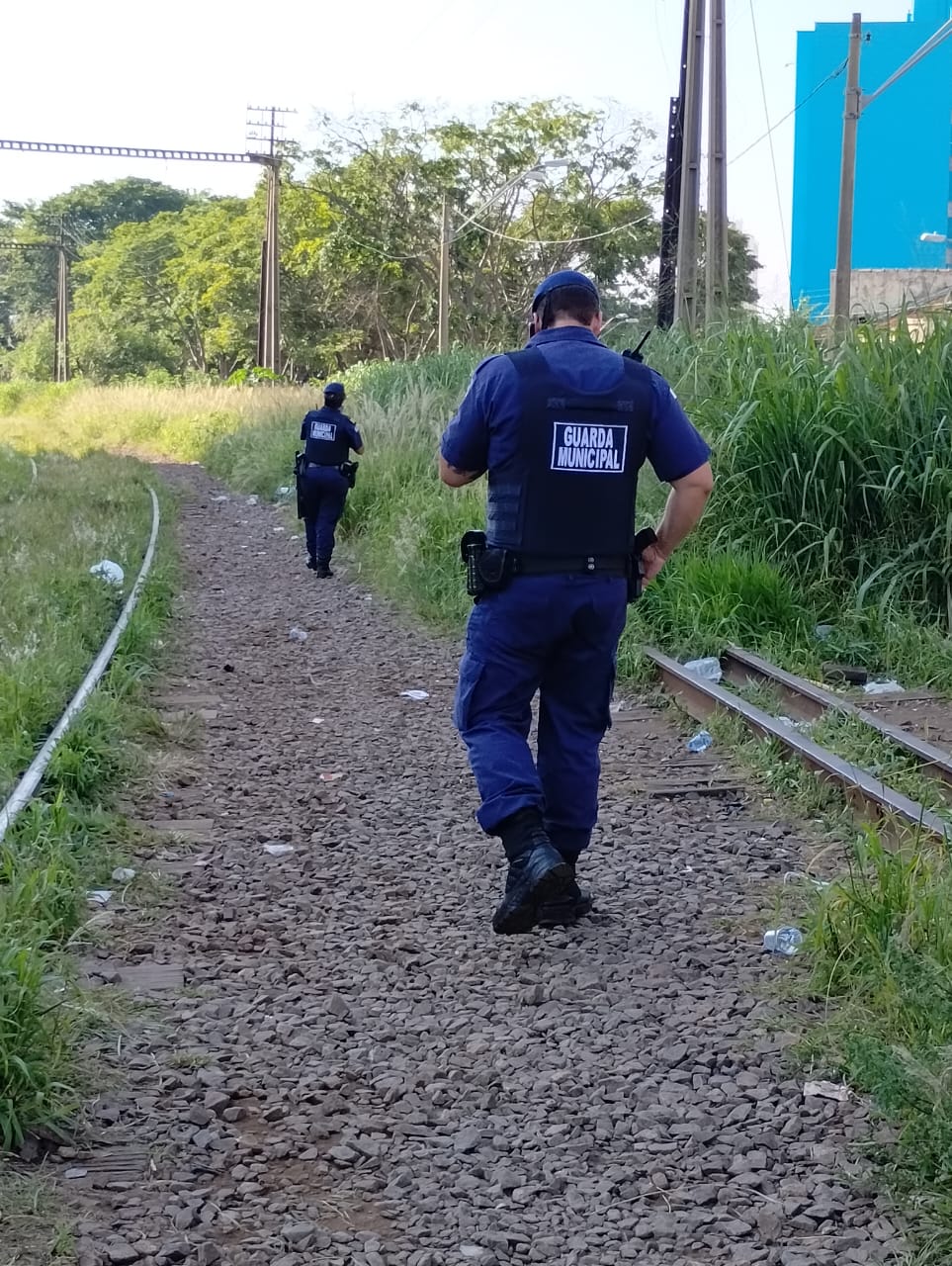 GM percorre linha férrea pela Operação Centro Mais Seguro