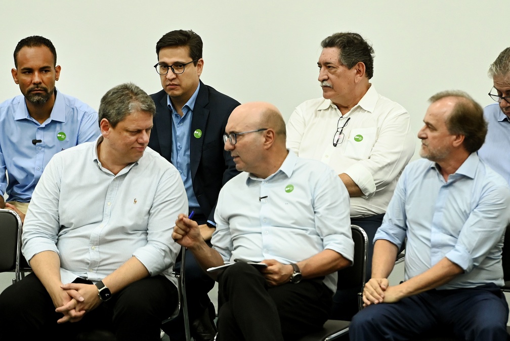 Governador e o prefeito Dário Saadi durante o evento no Instituto Agronômico de Campinas (IAC)