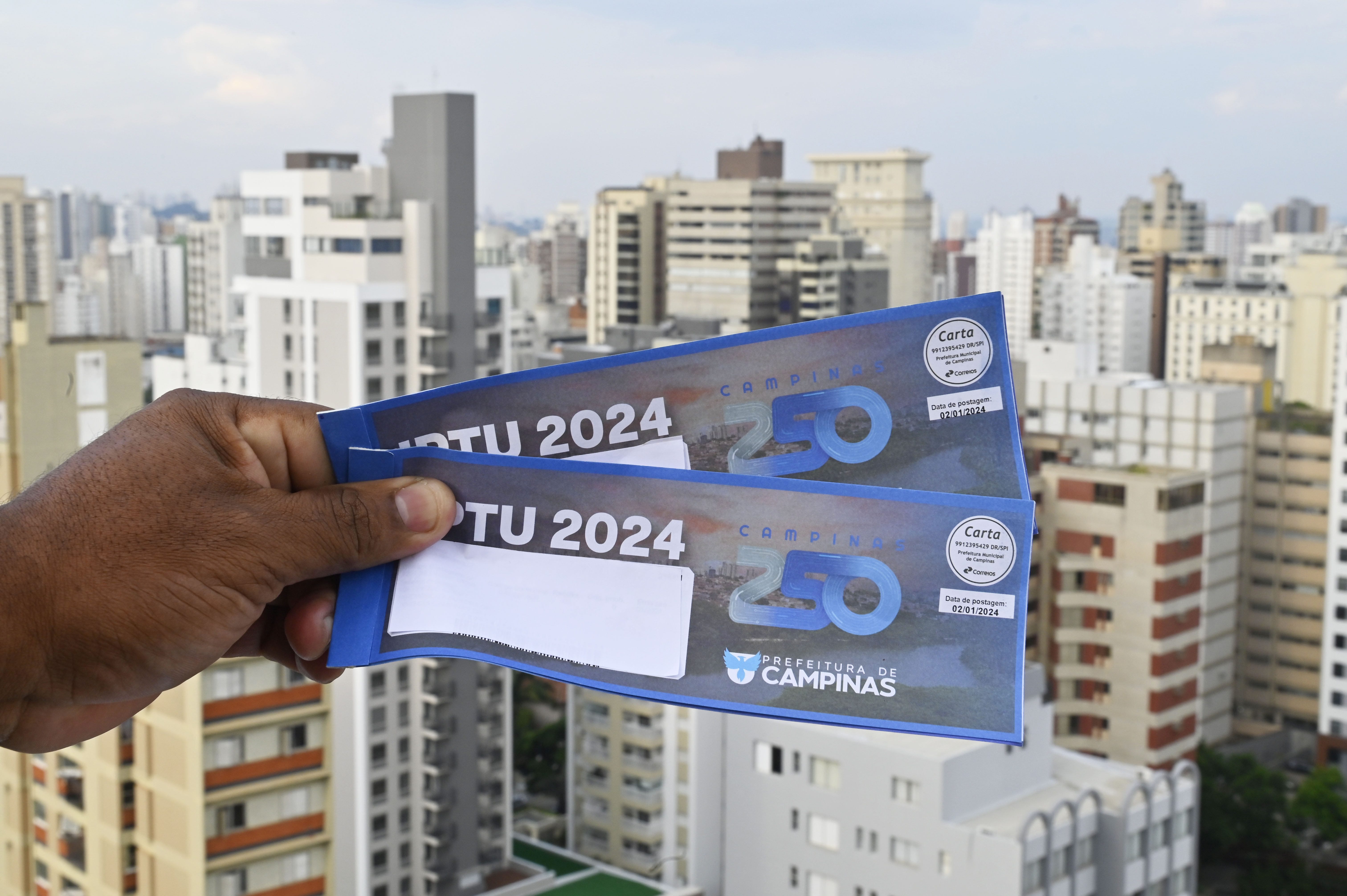 No total, foram lançados 508.796 carnês de IPTU em 2024