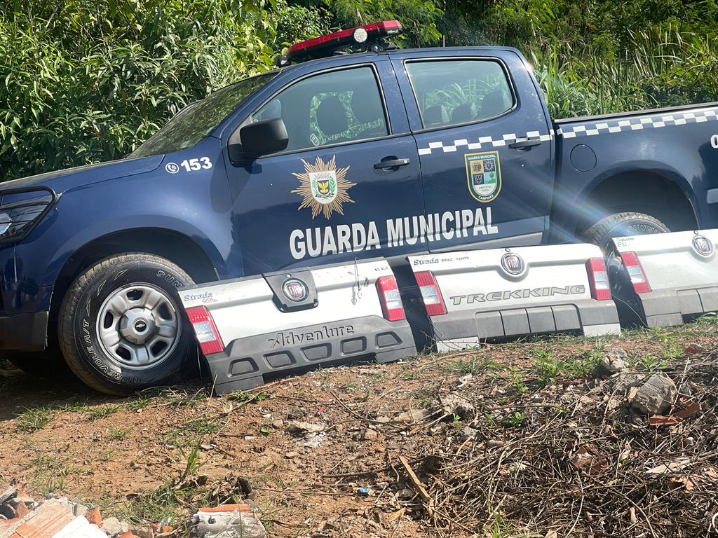 Tampas traseiras de caminhonetes: escondidas em matagal