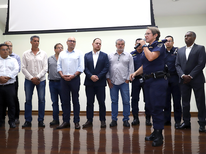 Comandante da GM, Maria de Lourdes Soares, deu boas-vindas aos alunos