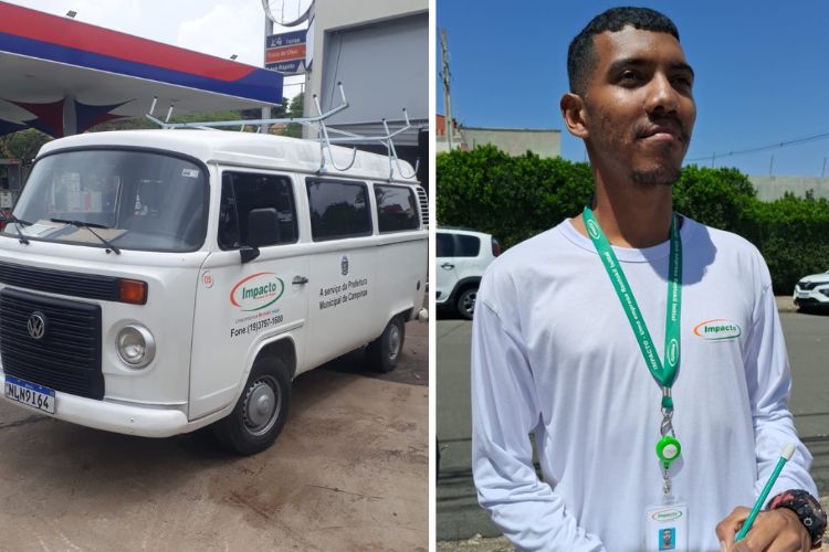 Veículo e uniforme usados pela empresa que visita imóveis de Campinas para combate à dengue