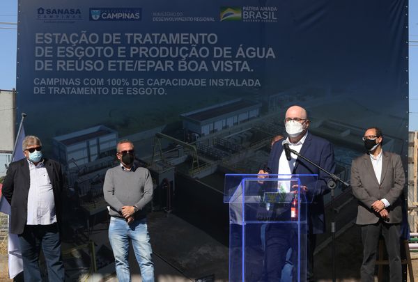 Prefeito de Campinas, Dário Saadi, em evento na EPAR Boa Vista