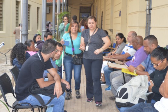 ... as PcDs, mas o trabalho de atendimento, cadastro...