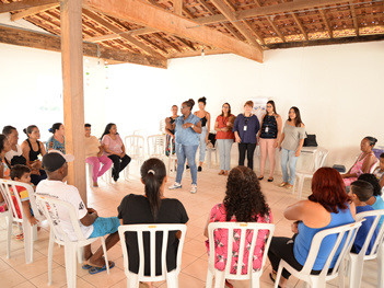 A roda de conversa faz parte da programação do Trabalho Técnico Social da Cohab