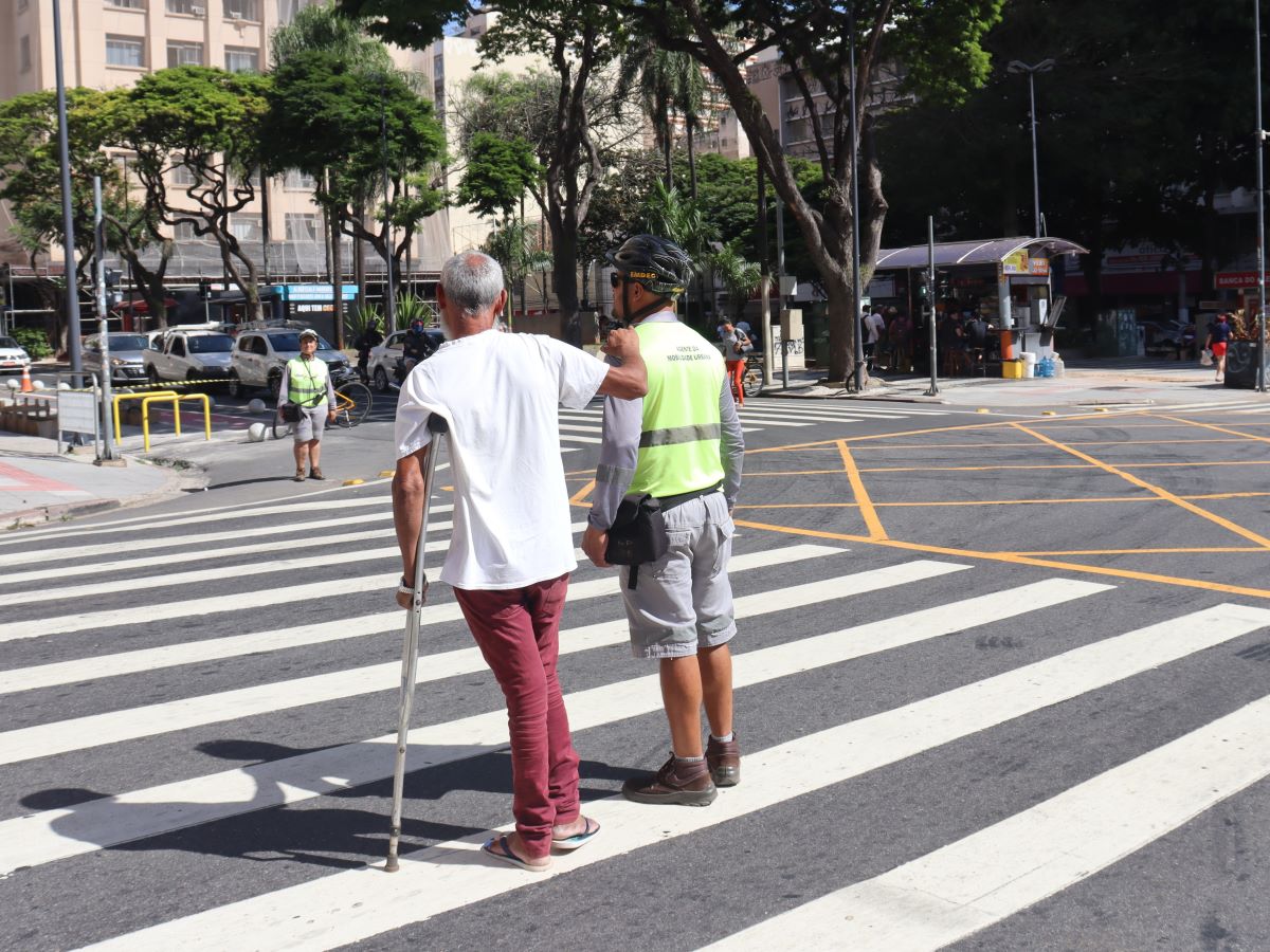 Cinco vidas de pedestres foram poupadas na comparação entre 2023 e 2024