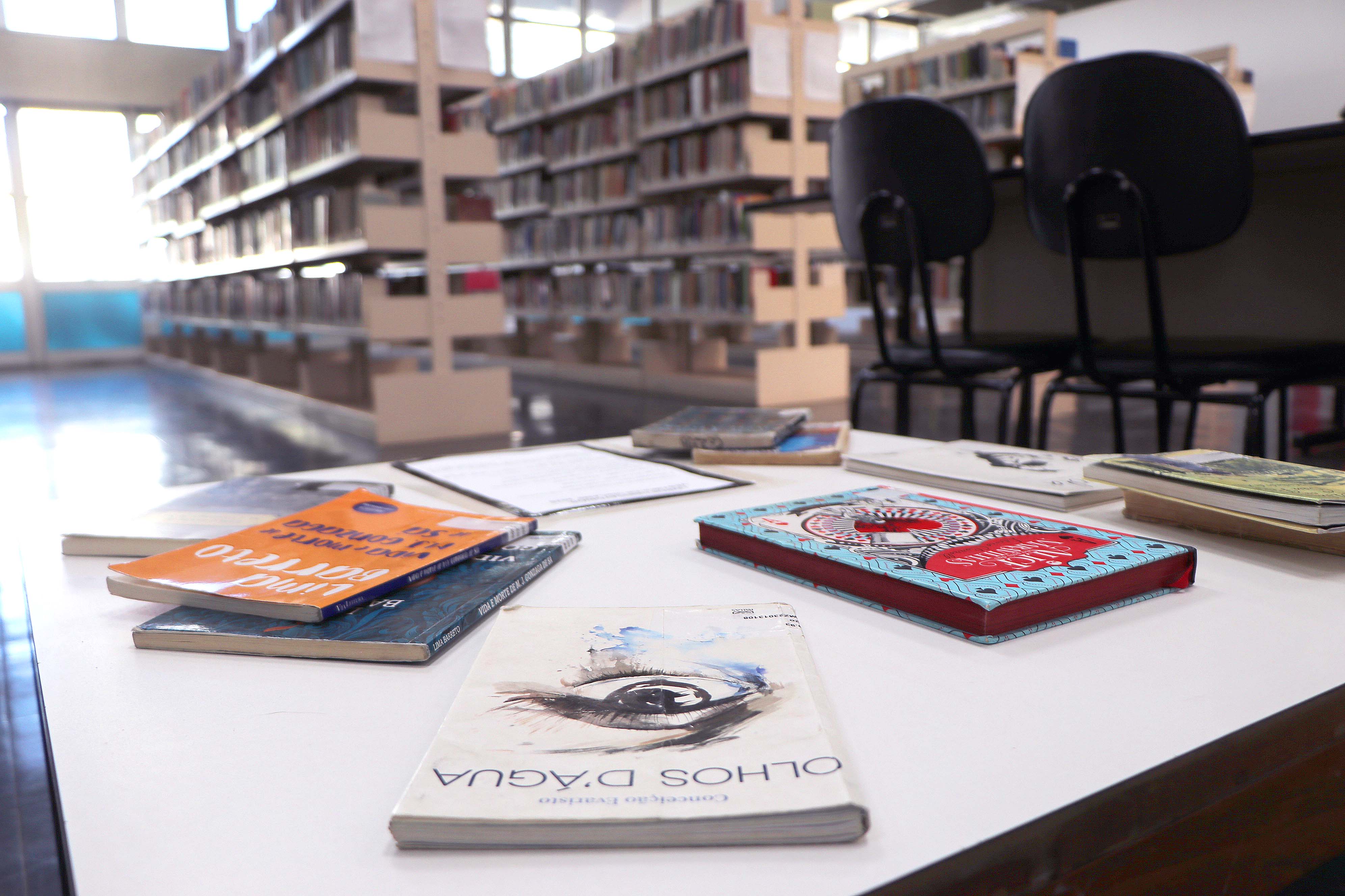 A unidade Zink concentra a maior parte dos livros, mas há exemplares em outras bibliotecas