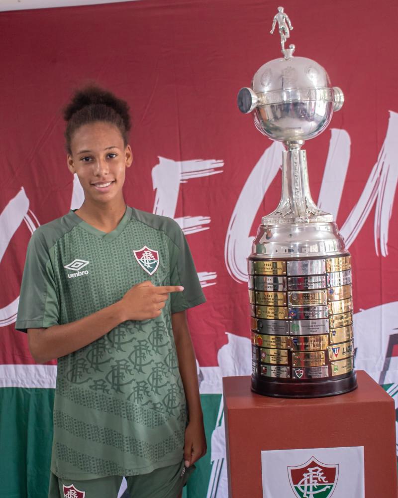 Ariele Bruna, revelada no 100 Chuteira, agora é do Fluminense Sub 20