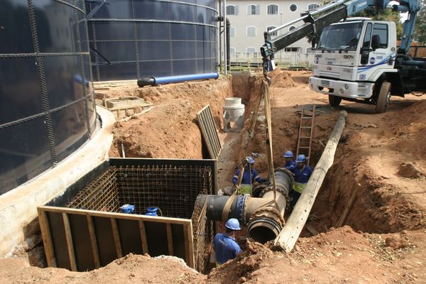 Serviço é necessário para colocar em operação as redes de alimentação e distribuição do novo reservatório do Taquaral