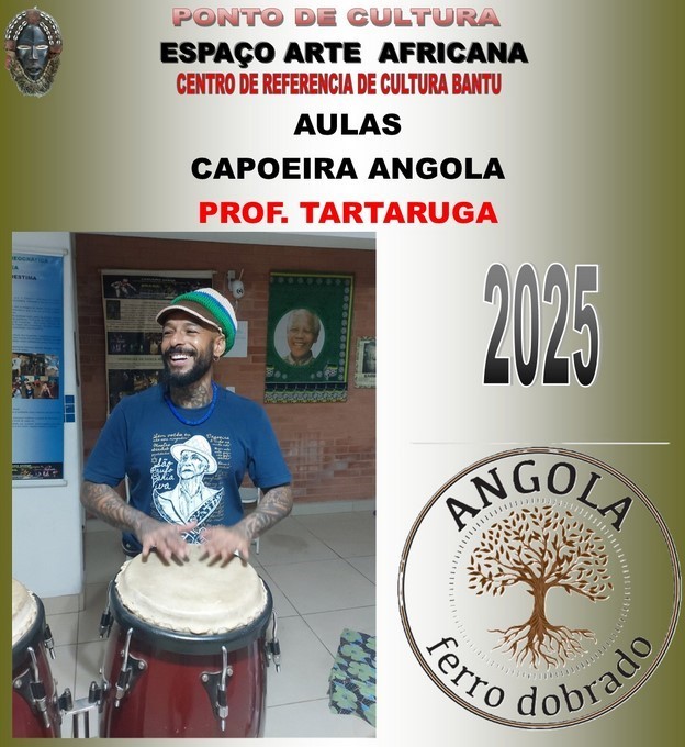 As aulas serão realizadas no Ponto de Cultura Espaço Arte Africana e são gratuitas 