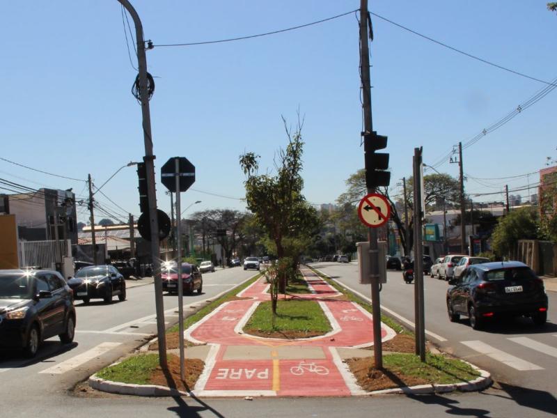 Trajeto também faz a ligação com a ciclofaixa Nova Campinas-São Fernando, na altura do Parque Ecológico