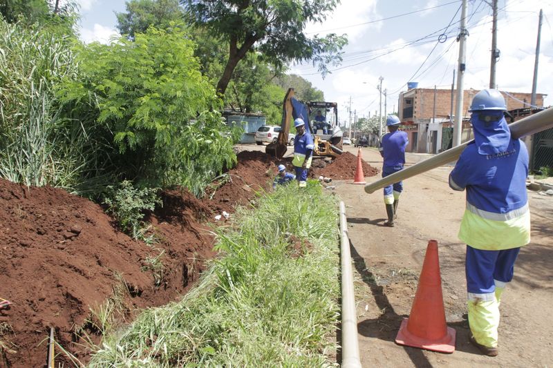 Obras da Sanasa na Cidade Satélite Íris: 