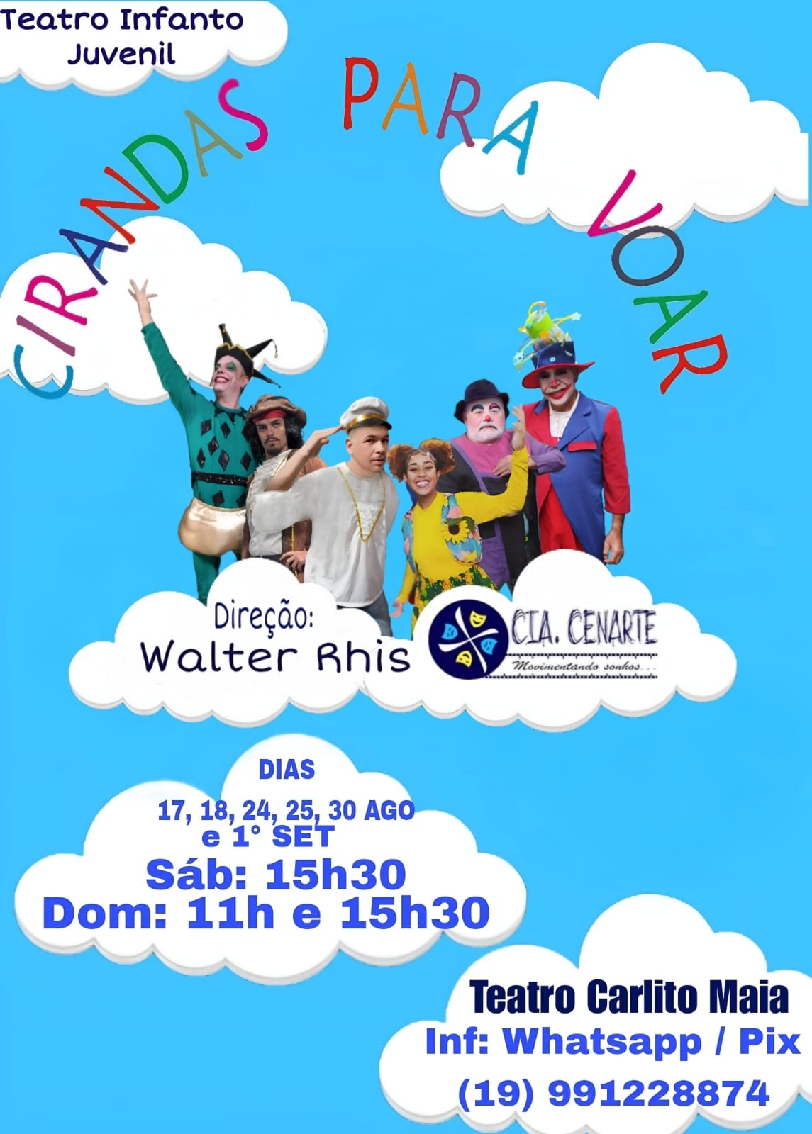 Espetáculo dirigido por Walter Rhis presta homenagem à cultura popular e destaca brincadeiras para estimular a imaginação infantil