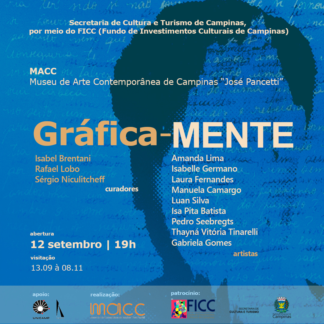 Cartaz da exposição coletiva do MACC: projeto contemplado pelo FICC