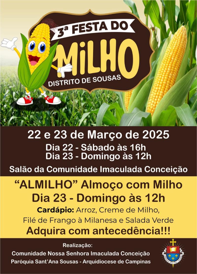 Evento na Comunidade Imaculada Conceição tem entrada gratuita