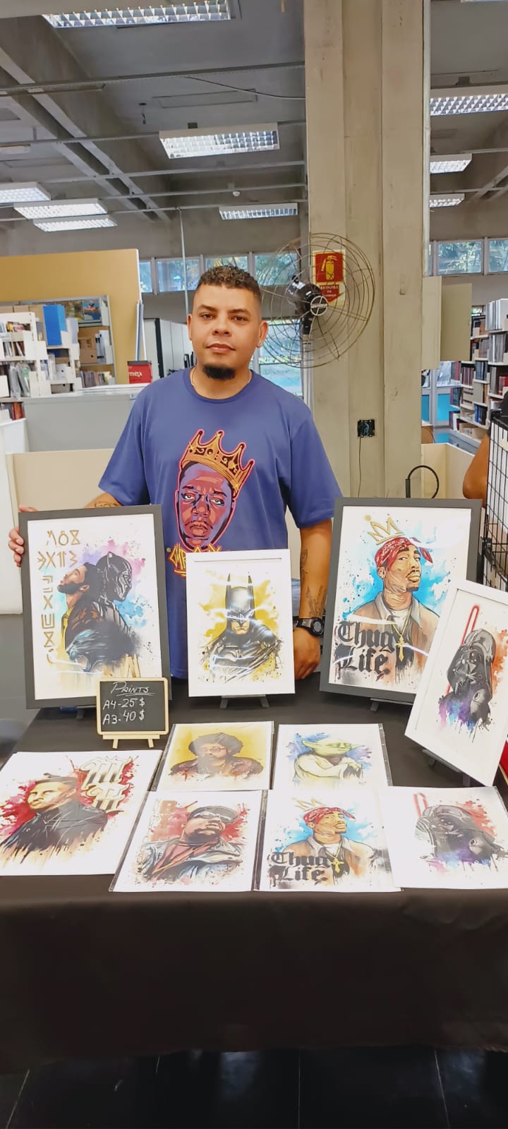 Mostra apresenta retratos de personalidades negras que se destacam em áreas como música, cinema e cultura pop