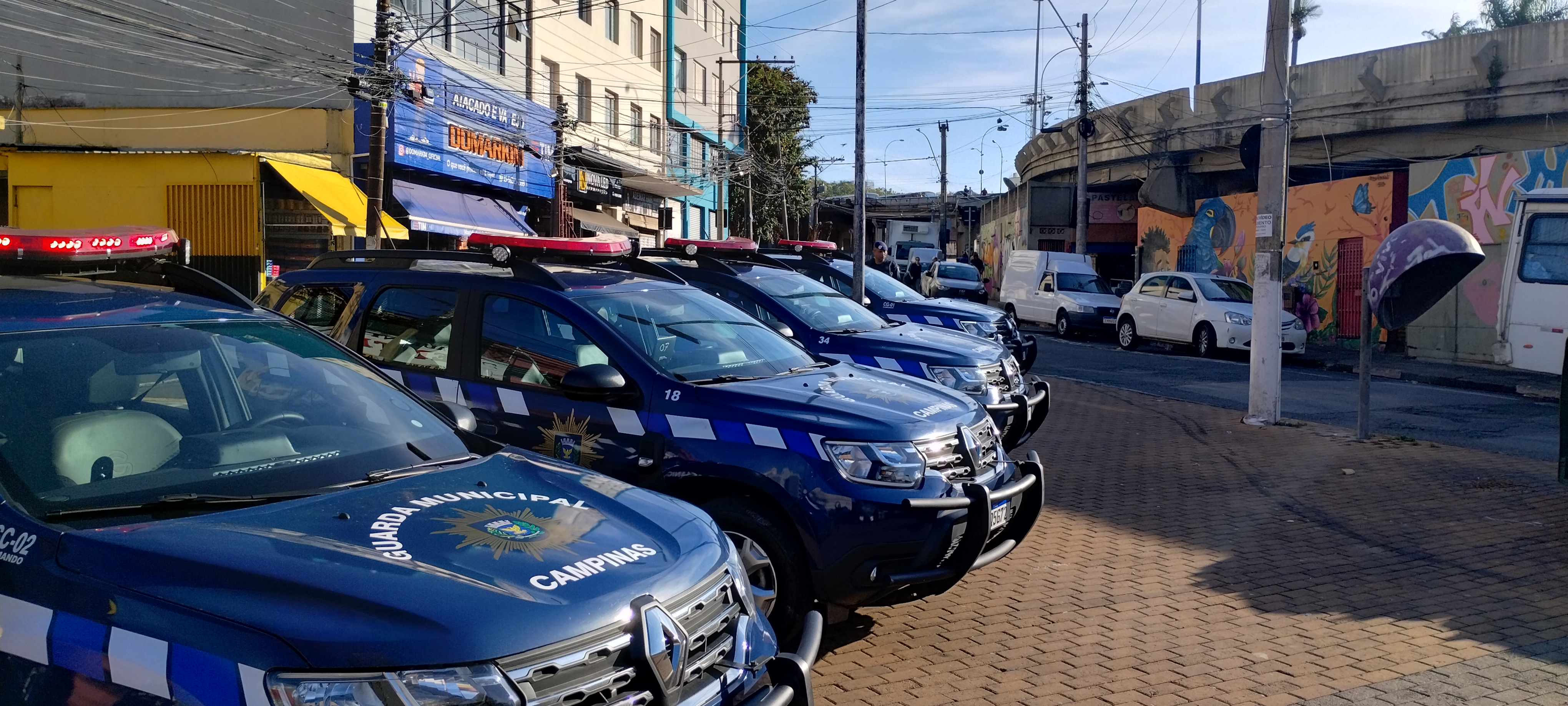 Divulgação/GMC Ronda ostensiva com viaturas complementa o trabalho