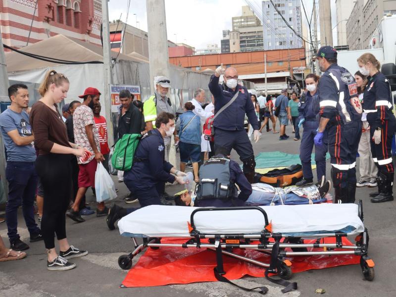 "Vítimas" foram levadas para o Hospital Santa Tereza 