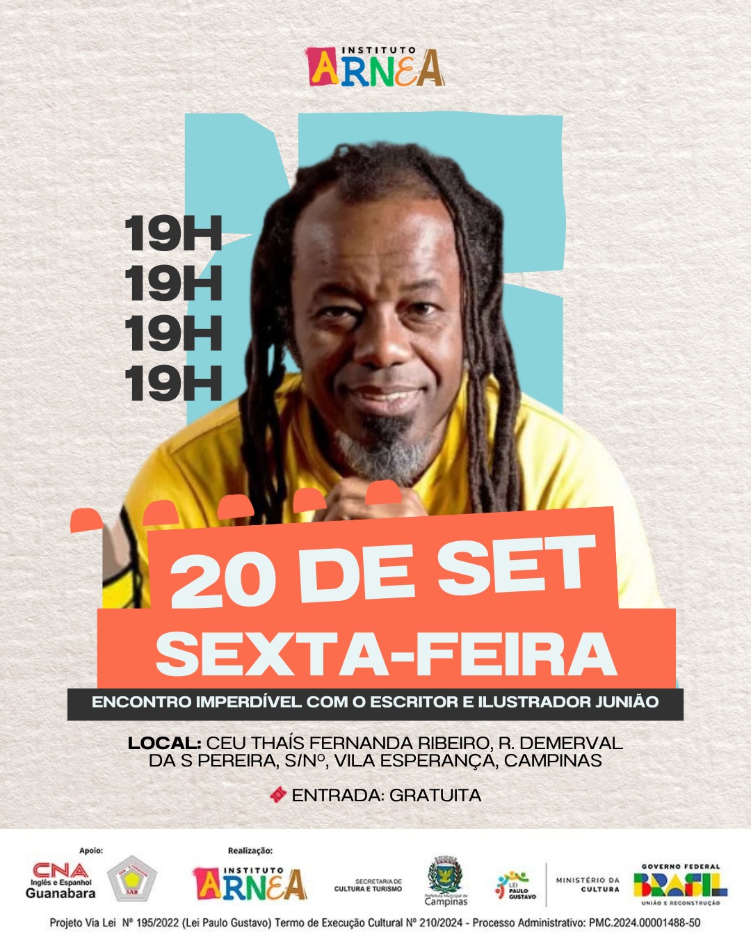 Projeto do jornalista foi contemplado pela Lei Paulo Gustavo, por meio da Secretaria Municipal de Cultura e Turismo