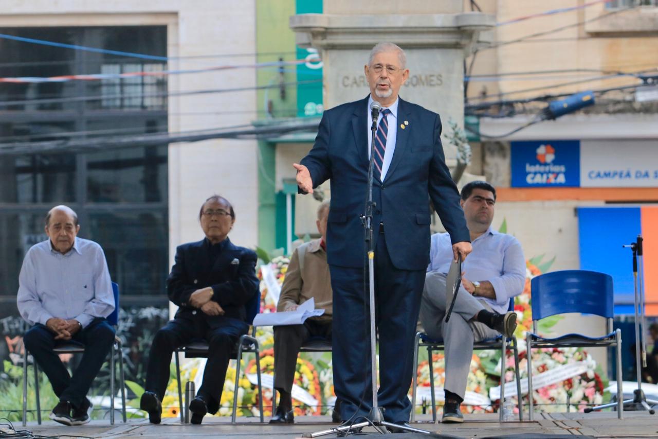 Homenagem ao Monumento de Carlos Gomes, que aconteceu semana passada