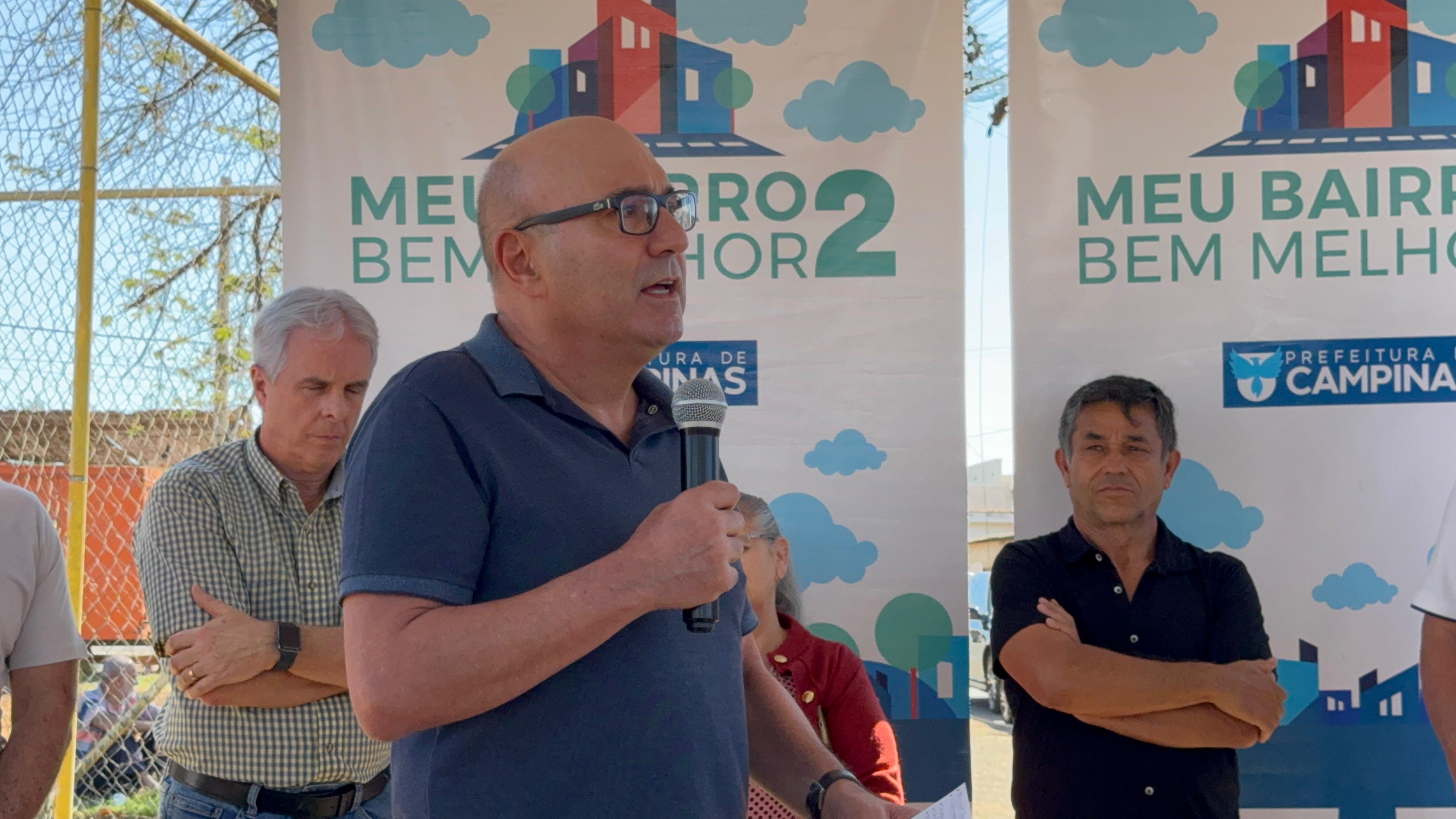 Divulgação/PMC O prefeito Dário Saadi ressaltou a importância da obra na melhoria da qualidade de vida dos moradores