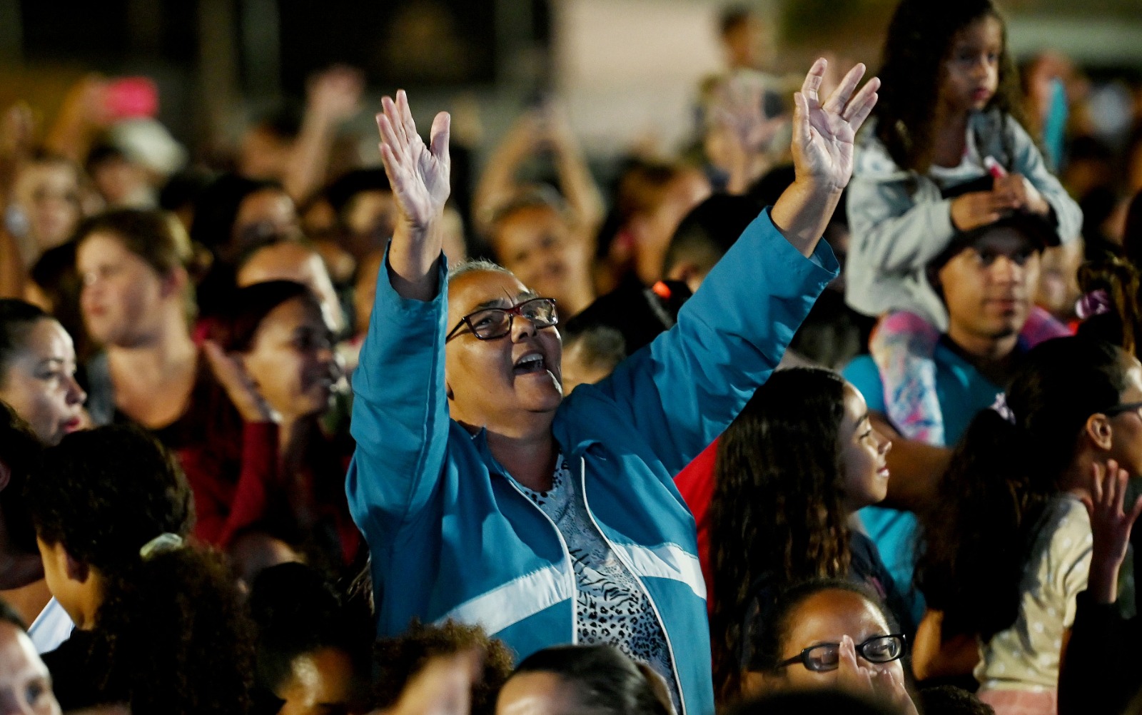 Primeiro local a receber o show foi a comunidade Cafezinho