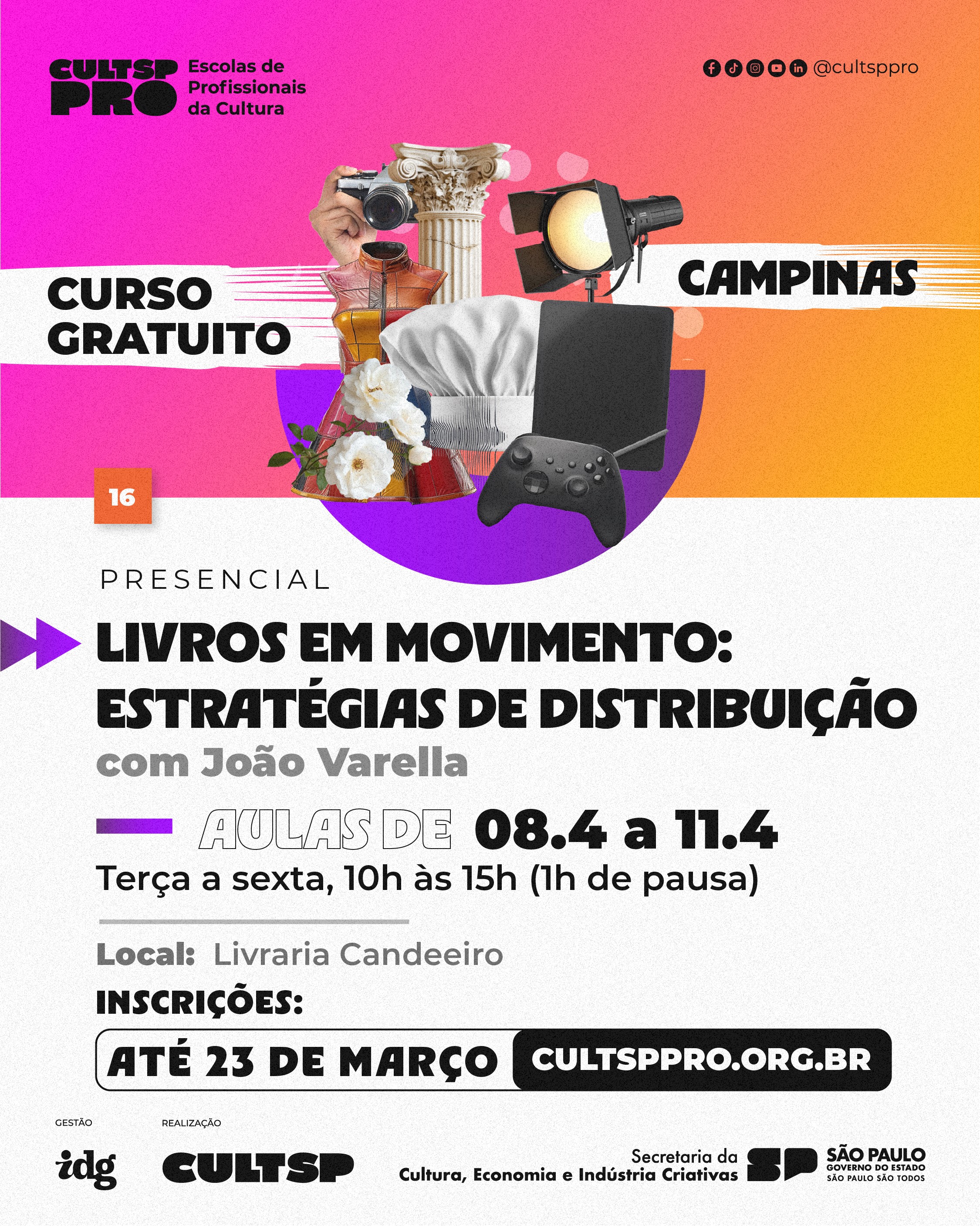 Evento conta com apoio da Secretaria Municipal de Cultura e Turismo