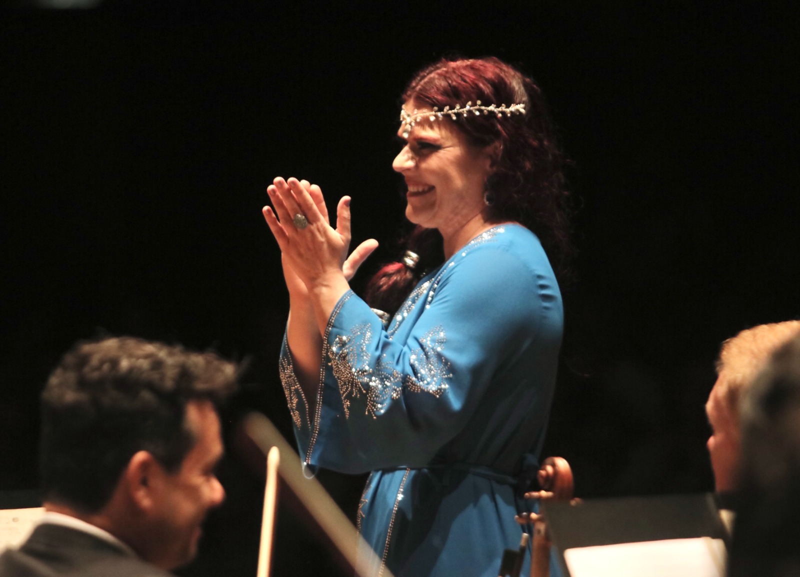 A soprano Tati Helene, convidada da noite