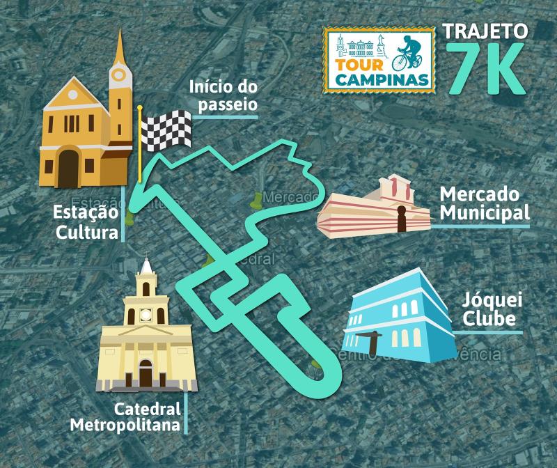 Trajeto de sete quilômetros é recomendado para iniciantes e famílias com crianças