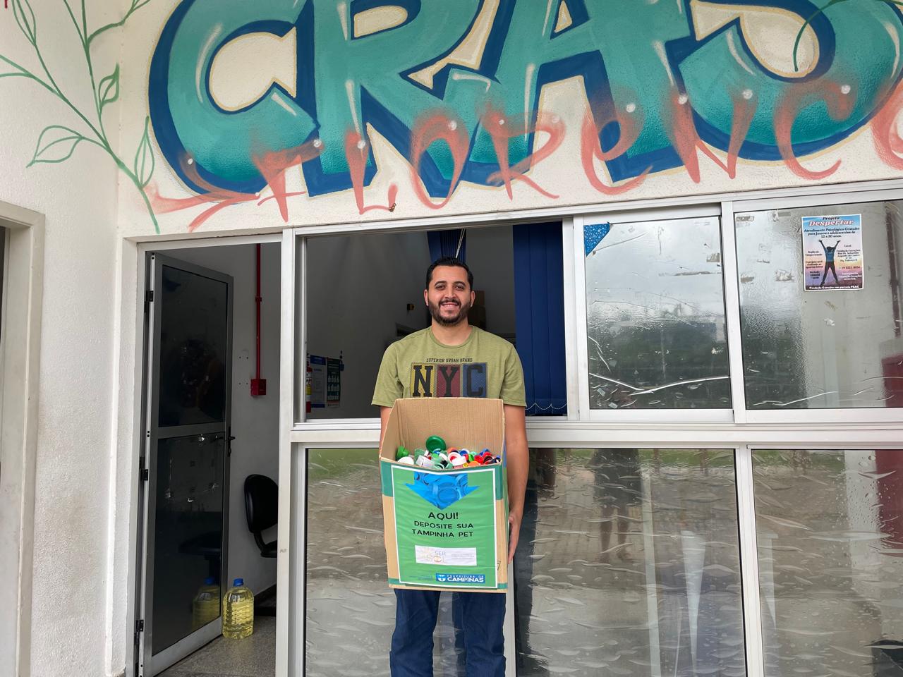 Divulgação Paulo Cézar Carroceiro, do Cras Florence, destacou a importância da ação para a saúde e para o meio ambiente