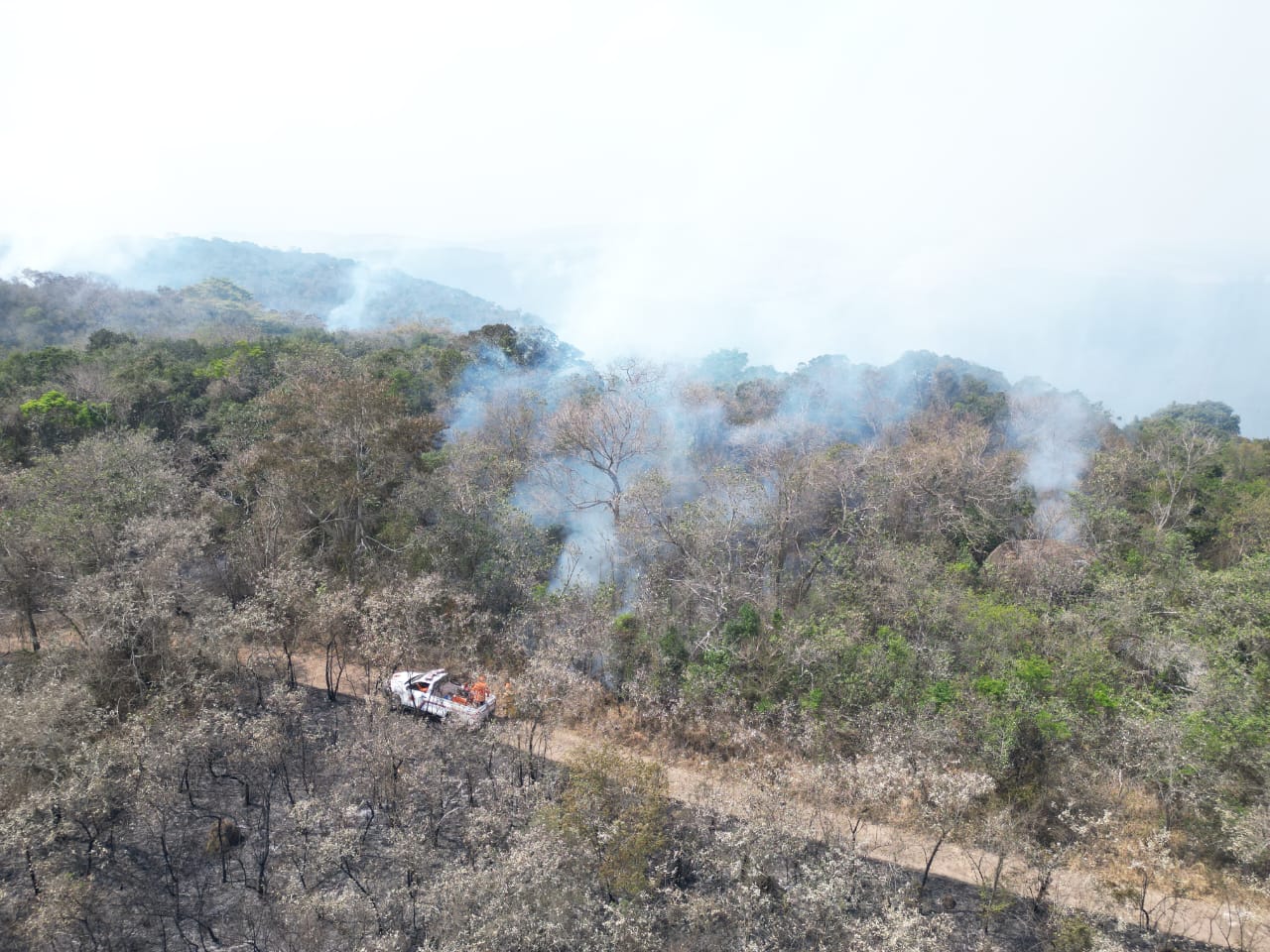 Equipes estão trabalhando na divisa entre Campinas, Itatiba e Morungaba 