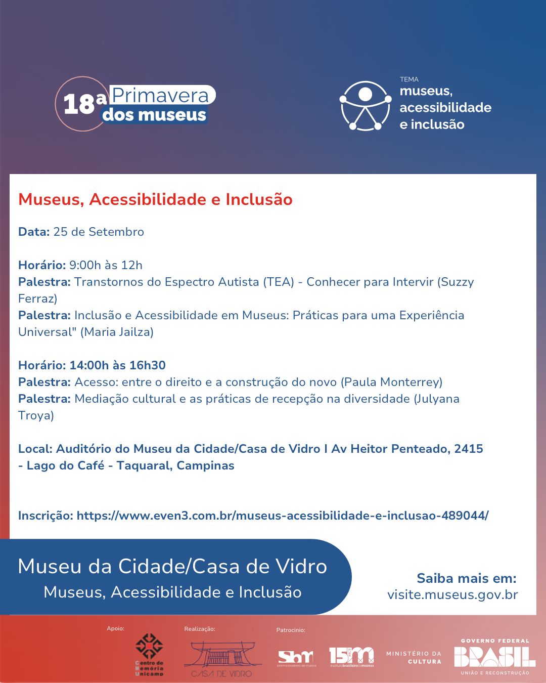 Cartaz da 18ª Primavera dos Museus