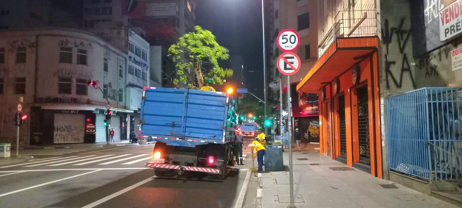 Trabalho será realizado sempre à noite para não prejudicar o trânsito e o movimento do comércio na Glicério