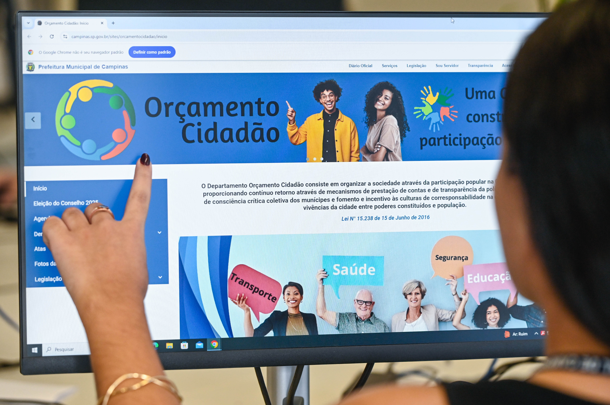 Rogério Capela Hotsite facilita o acesso do munícipe às atividades do Orçamento Cidadão