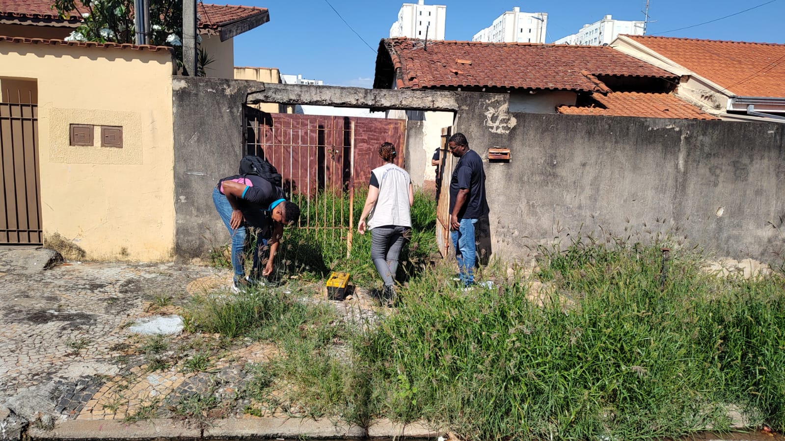 Prefeitura de Campinas Imóvel fiscalizado pelo GRU contra a dengue nesta quinta-feira, 27 de fevereiro