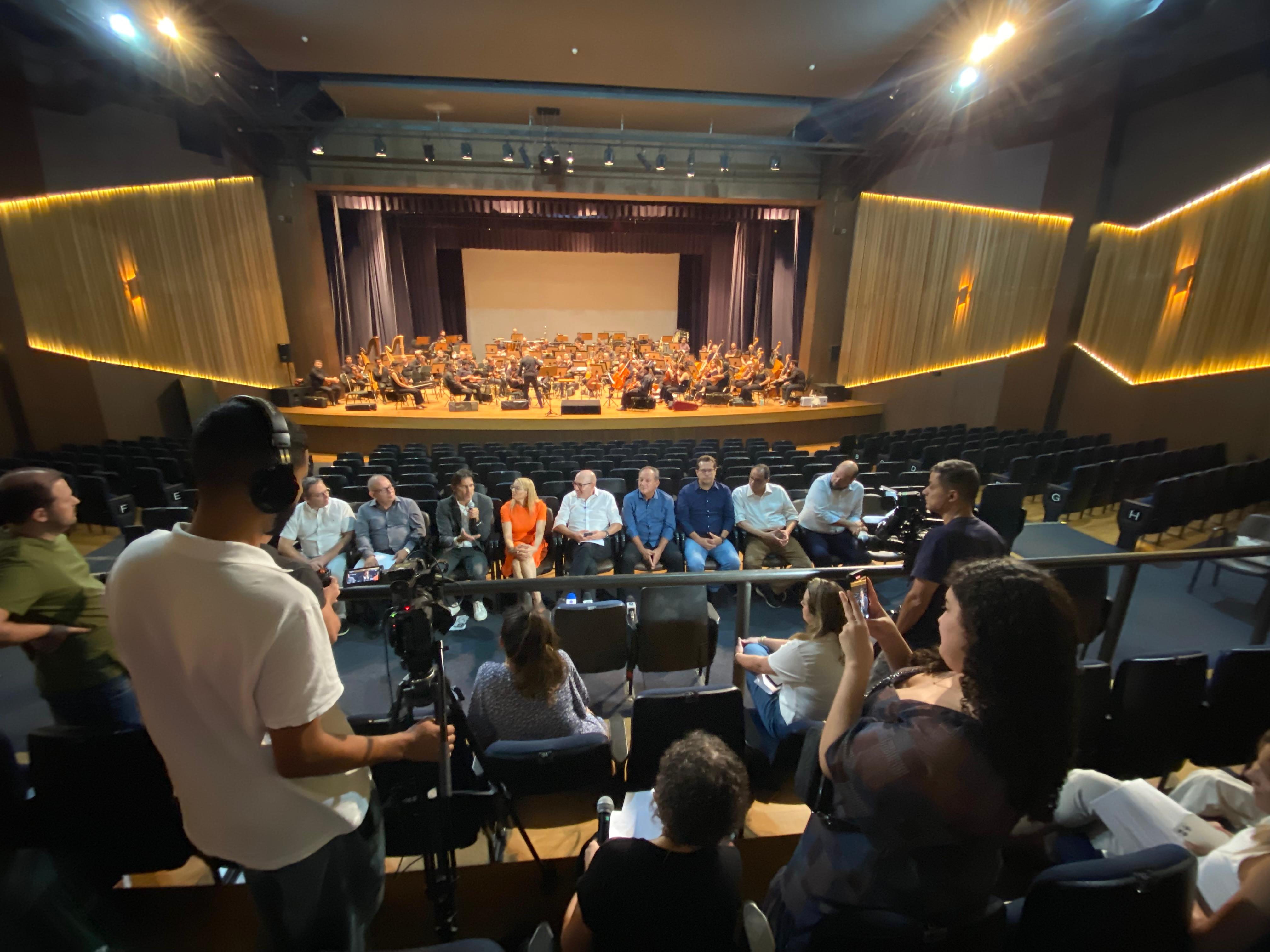 Lançamento da Temporada 2025 da OSMC ocorreu nesta sexta-feira no Teatro Castro Mendes