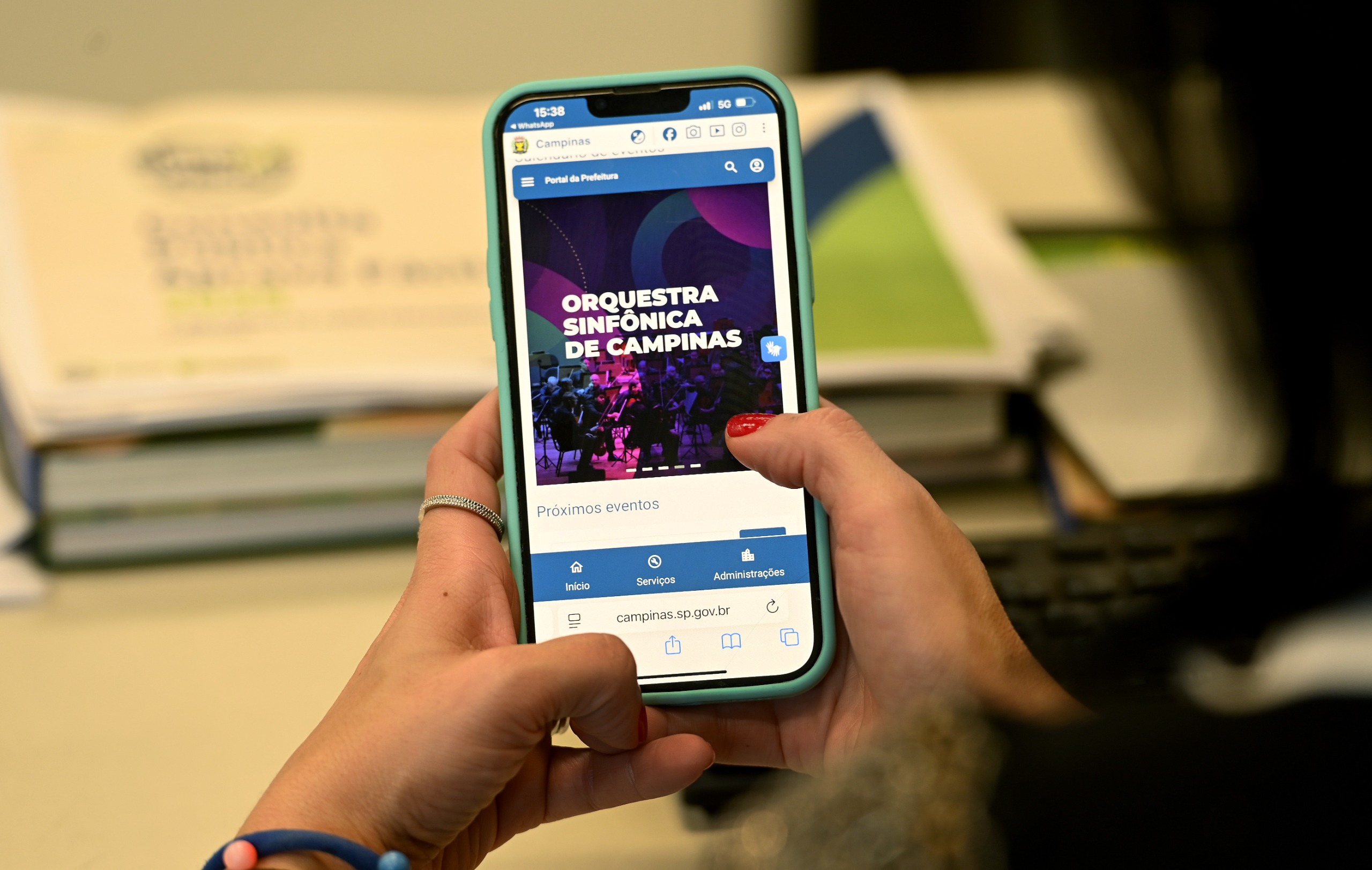Carlos Bassan Na palma da mão: calendário de eventos terá acessibilidade para dispositivos móveis