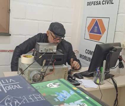 Divulgação Defesa Civil de Morungaba participou do simulado a partir do próprio município