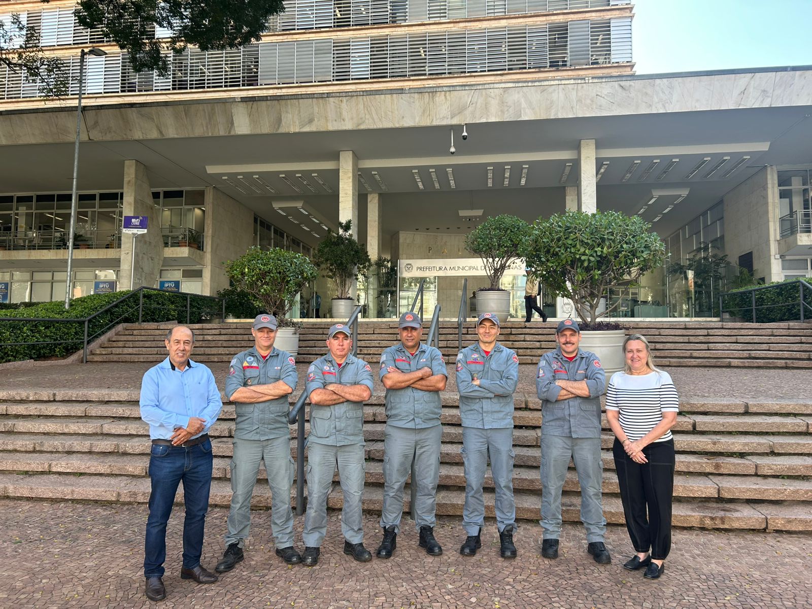 Divulgação/PMC Corpo de Bombeiros se reuniu com equipe do Orçamento Cidadão para preparar treinamento