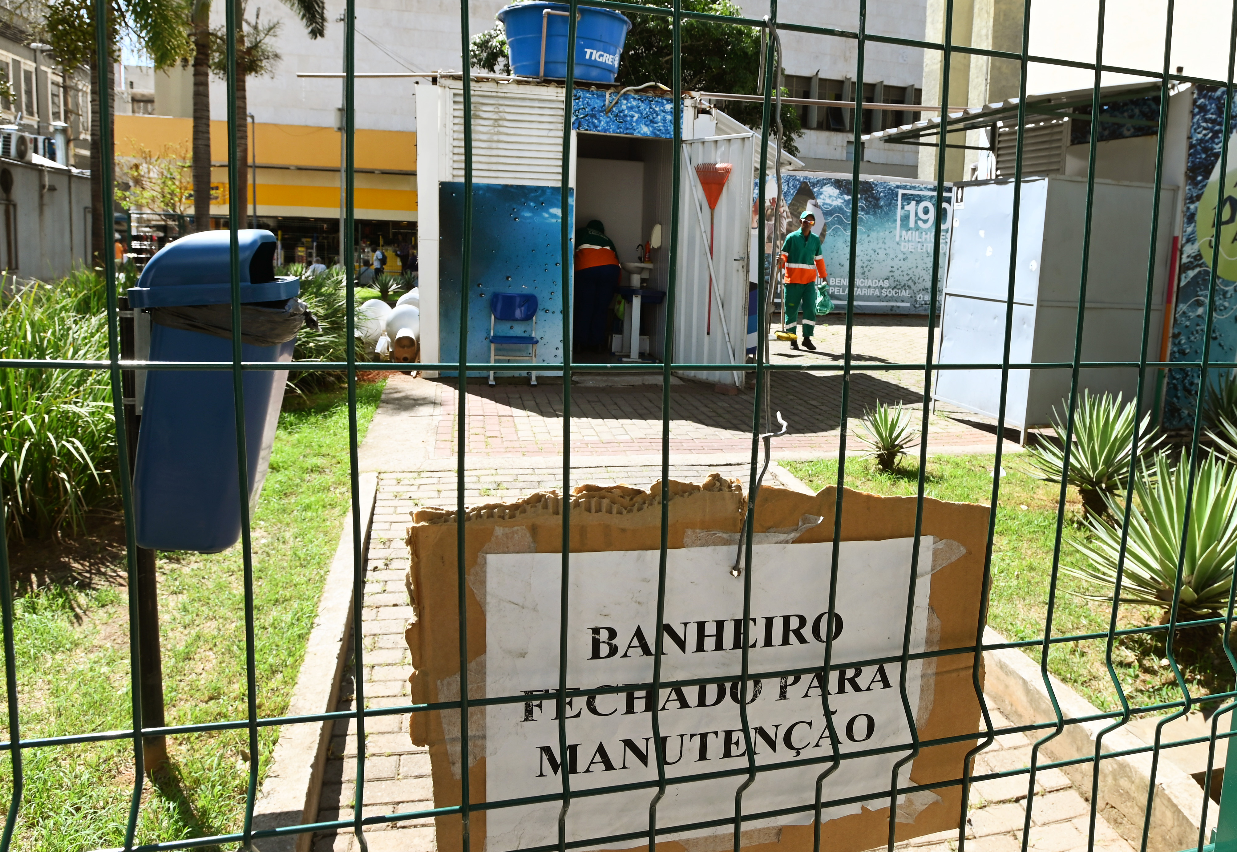 Banheiros estão fechados desde o dia 3 de agosto