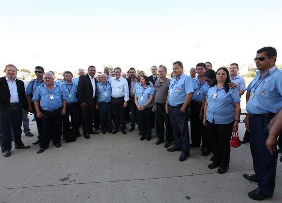 Jonas conversou com motoristas dos ônibus