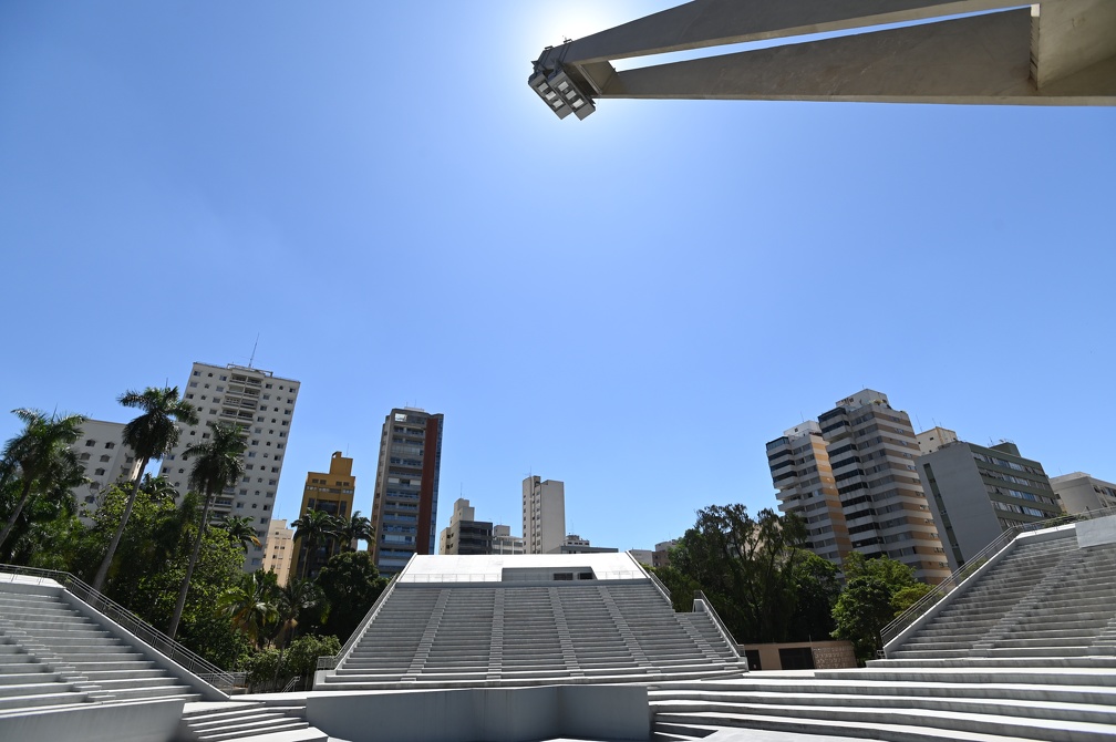 O Teatro de Arena foi uma das estruturas reformadas na 1ª fase das obras do Teatro de Convivência